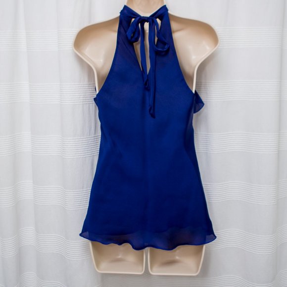 Express Ruffle Halter Top - Picture 2 of 6